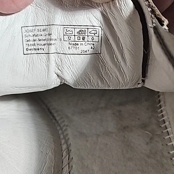 Josef Seibel Caren 01 Grigio Gray leather sneakers EUC* missing insole Nordstrom - Picture 16 of 16